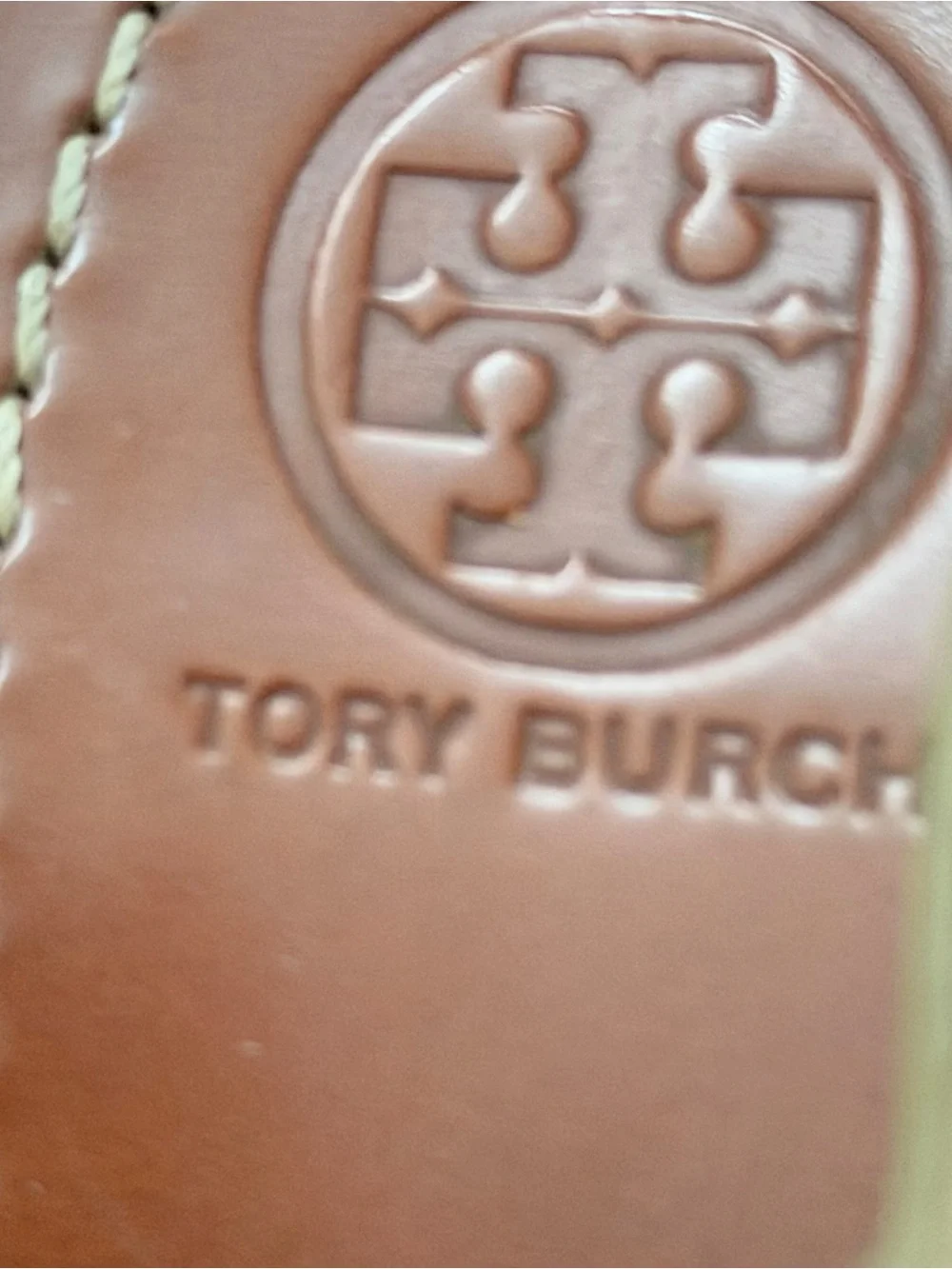 Tory Burch Nori Scalloped Cutout Gold Metallic Platform Wedge Slingback Heels